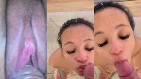 🔥 parte 2 - 9 min intensos ele continuou destruindo minha buceta... no final surra de rola braba e gozou tudo na minha cara e boca. engoli cada gota!