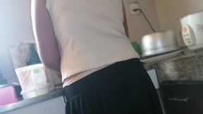 Secret Shoot of My Aunt, While She Cooks