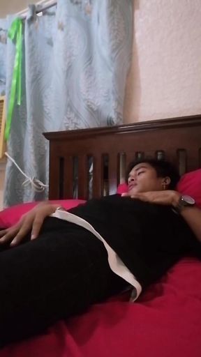 Cute Boy Raven Having a Wank While Alone at Home