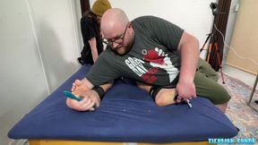 TicklishChubs Chainsaw And Tommy Bearhama Demolish Matt On The Tickle Table