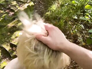 banged a cute bitch in the forest