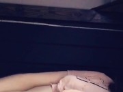 stoney TS girl begins to touch herself