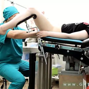 Gyno exam blonde woman