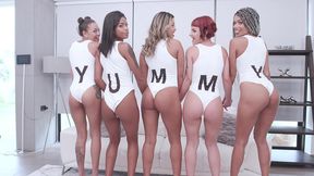 yummy orgy with polly petrova, candy crush, mih ninfetinha, natasha rios and may akemi 5 on 4( anal)