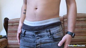 Sexy Ryan Jamison Jerks Off His Fat Dick For Money