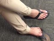 Sexy Dominican Feet at Work