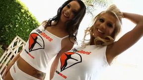 Horny MILF Pounds 20yo Girlfriend's Ass with Massive Dildo