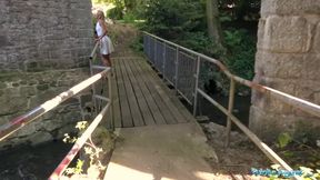 Anal Creampie in Public with Big Cock Blonde Babe Cherry Kiss