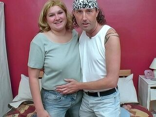 Bulky and Bulky Bodied Golden-haired Gets Banged by a Slim Dude