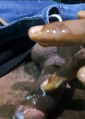 Big long black penis sperms masturbation