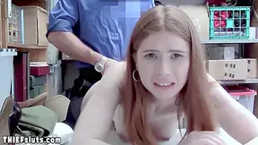 Pale Skinned Redhead Teen 18+ Suspect Punished On Cctv