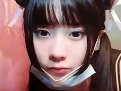 POV close up asian gf blowjob