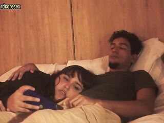 My stepsister notices my perverse intentions to fuck her mouth and that babe lets me (we nearly get caught)