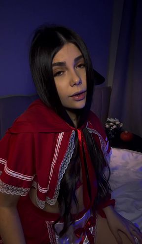 Red cape, long hair