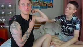 Alex's Biceps Are so Big but He's a Tender Bottom!