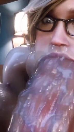 D3d Pixel3d Thick Booty Babe Craves Cum: Hardcore Pounding and Gaping