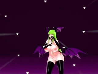 Morrigan Seniorita - HIKS MMD - Green Hair Color Edit Smixix