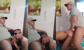 Dexter Daddy Get Sucked. Blowjob Gay Anal Creampie