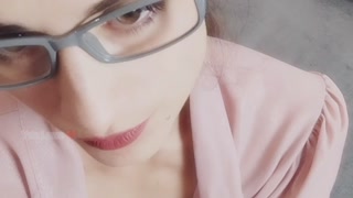 Daydreams in the shower - solo brunette sucks Dick