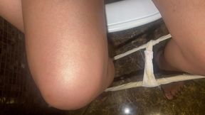 pissing collection! lovely urine, dirty pads! watch and stick out your tongue!