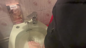 Rebeca addams THE-SECOND DIRTY FEET IN THE LAUNDRY ROOM