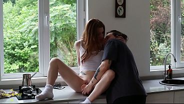 Amateur lesbians moan and make love in the countryside