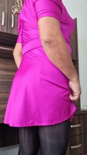 Sexy Naughty Lady's Pink Dress