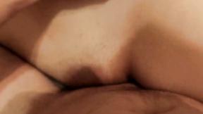 ”Doggystyled Sexy Girl Gets Shaved Beaver Glazed With Cum”