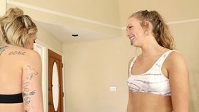 ashley red and charlotte sins threesome blowjob mike hunt s big cock