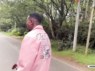 GETTING DRILLED BY MY STEP BROTHER AFTER SCHOOL BESIDE THE ROAD