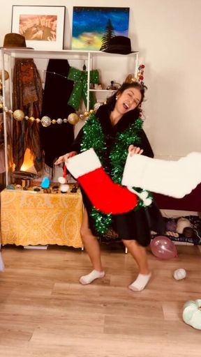 Naked xmas Stocking Elf!