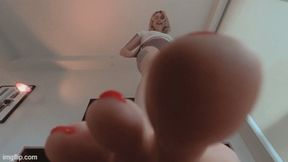 Real Giantess Blondi is gonna crush you VR4K