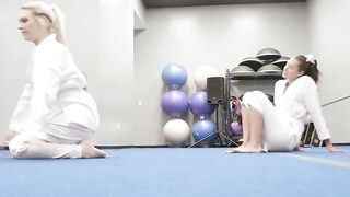 "Big-Dick Training Session - BFFs Share A Huge Load From Their Trainer"