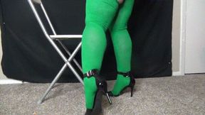 Toe Tapping Thigh High Socks High Heels (MP4) ~ MissDias Playground