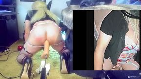 Bootymadeforsex with collar, chain &amp_ Ball cock