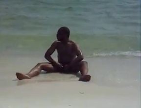 jerking off at the beach