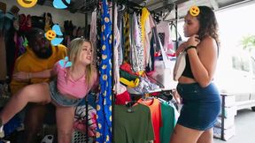 REALITY KINGS - Kira Noir And Emma Rosie Put On A Very Naughty Show For Kira's Lucky Boyfriend