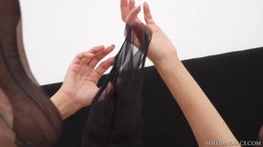 Nicole Love Fully Fashioned Stockings Masturbation