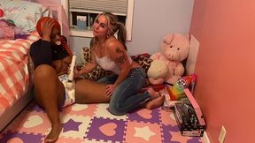 misty makes shanice pee her pants and diapers her