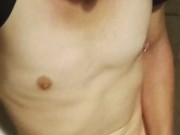 Playing With Rock Hard Clit, Titties Shown; In Bathroom Stall