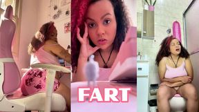Giantess BBW Punishes Tiny Intruder with Farts– Female Domination Roleplay