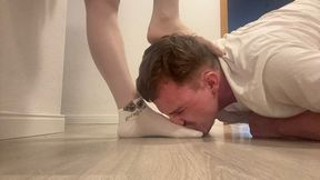 After a long day with my work colleagues, you lick me clean.