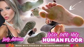 You are my human floor ( Foot Domination POV with Lady Adriana ) - FULL HD MP4
