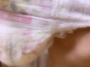 Diaper boys, peeing in their diapers.