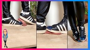 Adidas Superstar Metaltoe - Cock Crush and Shoejob with cum I BluePink