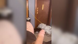 Yam-sized boy with enormous boner edges and jizzes a bunch