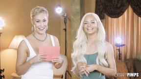 ”Sweet blonde girl Elsa Jeanposes in hot lingerie”