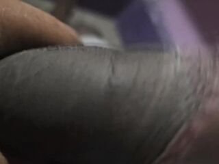 Lustful Man in Sweatpants Masturbates his Large Weenie until Groaning Spunk fountain