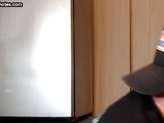 Gloryhole gay enjoys blowing black dick while jerking it