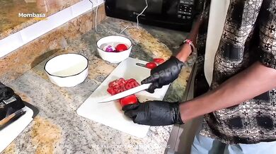 Best Friends Kitchen Fuck Loud Moaning Standing Doggystyle